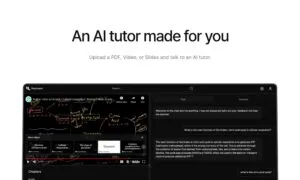 Interfaz de YouLearn mostrando cómo convertir vídeos y PDFs en apuntes interactivos con IA