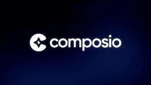 Logo de Composio, plataforma para conectar inteligencia artificial con más de 250 aplicaciones sin necesidad de programar.