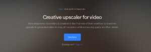 Astra.app mejora de resolución de un vídeo con IA en modo creativo y preciso.