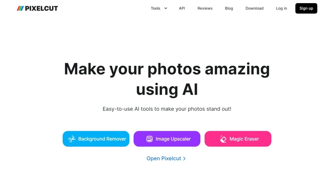 Pixelcut edita imágenes con inteligencia artificial para redes sociales y e-commerce.