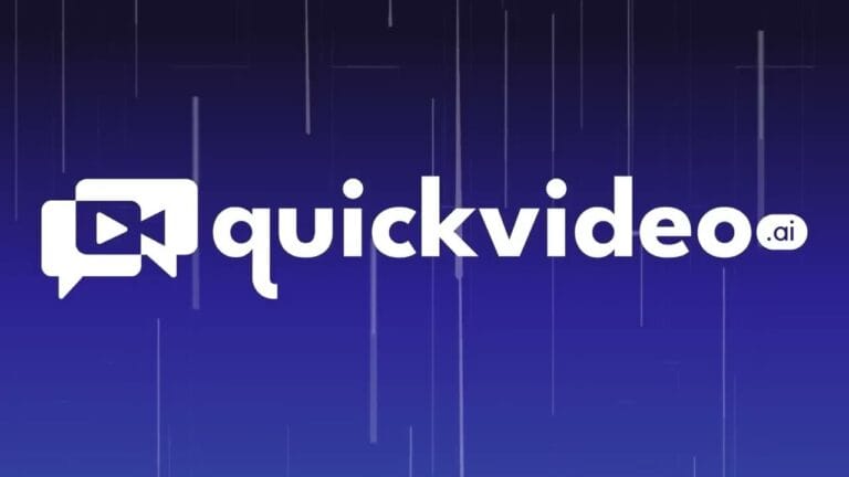 Logo de QuickVideo, herramienta de creación de vídeos con inteligencia artificial.