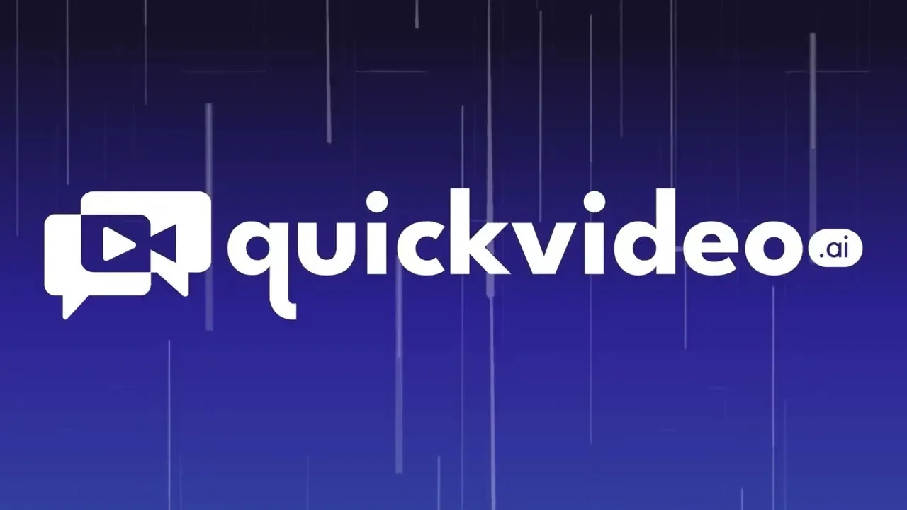 Logo de QuickVideo, herramienta de creación de vídeos con inteligencia artificial.