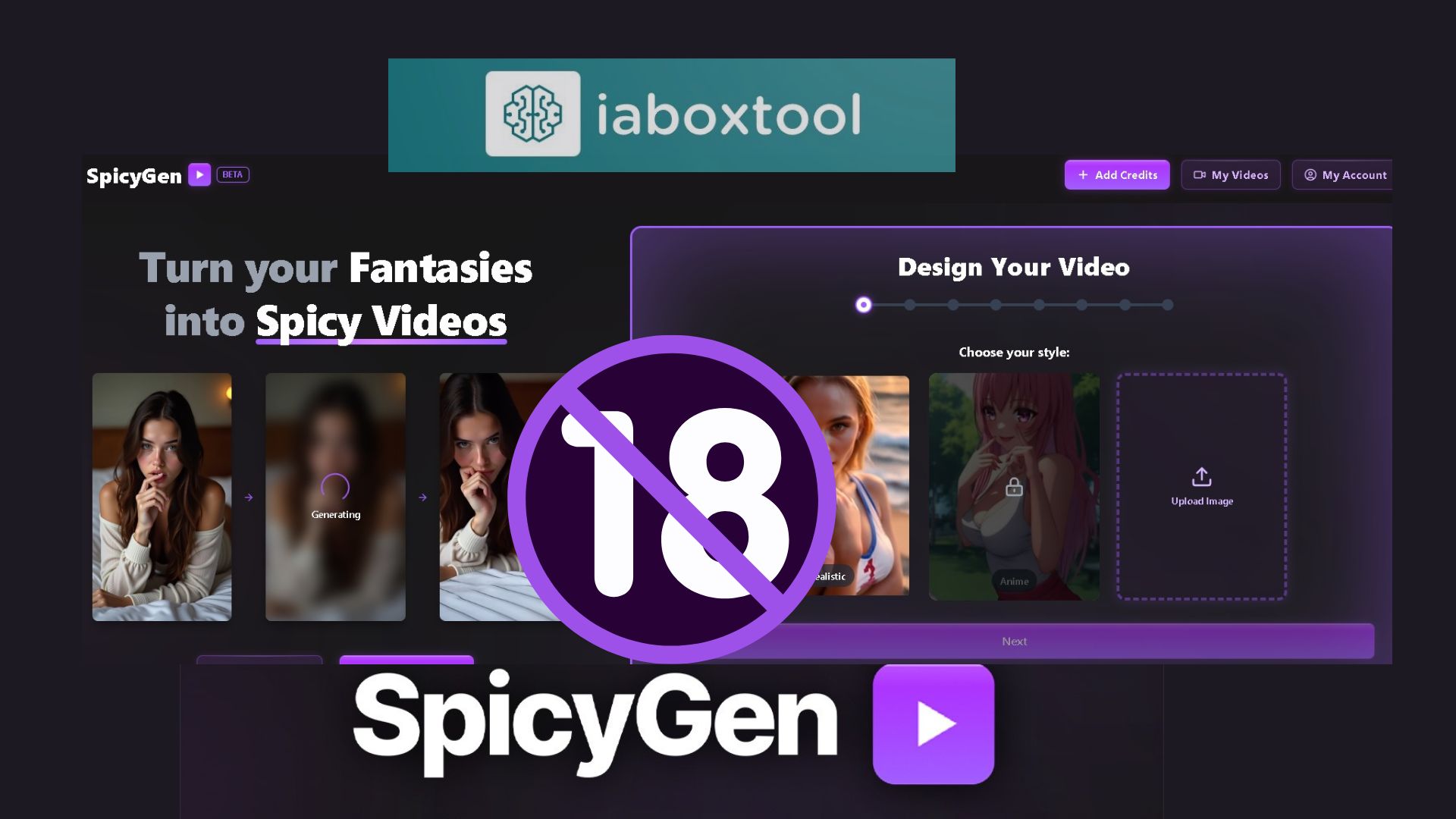 SpicyGen.ai crea personajes virtuales animados con inteligencia artificial.