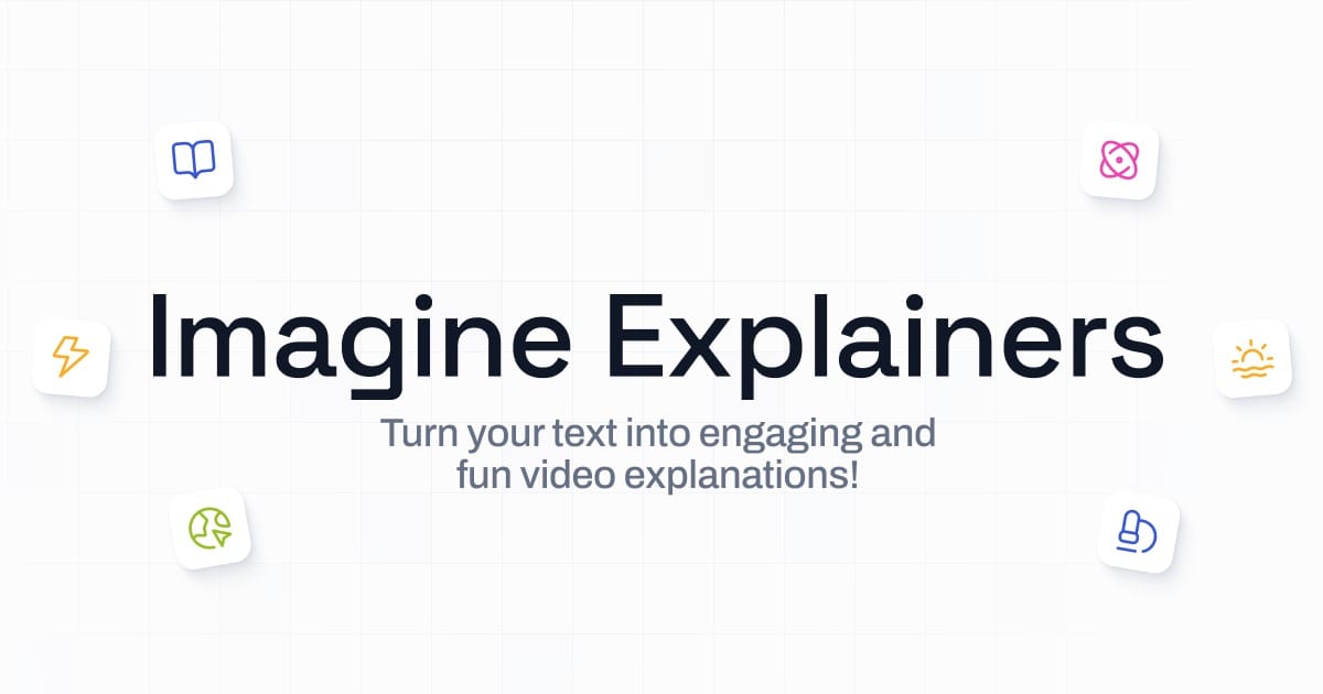 Imagine Explainers: Herramienta de IA para crear videos explicativos en minutos, simplificando temas complejos.