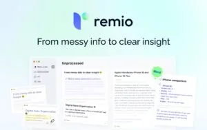 Remio AI: Herramienta de gestión del conocimiento con inteligencia artificial para mejorar la productividad y privacidad.