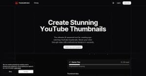 ThumbnailCreator: Herramienta de IA para diseñar miniaturas atractivas para YouTube en segundos.