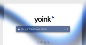 Yoink AI en acción, asistente de escritura con IA que mejora la productividad en Mac.