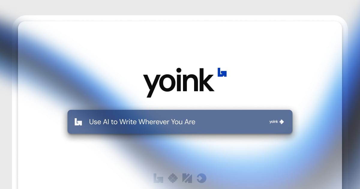 Yoink AI en acción, asistente de escritura con IA que mejora la productividad en Mac.