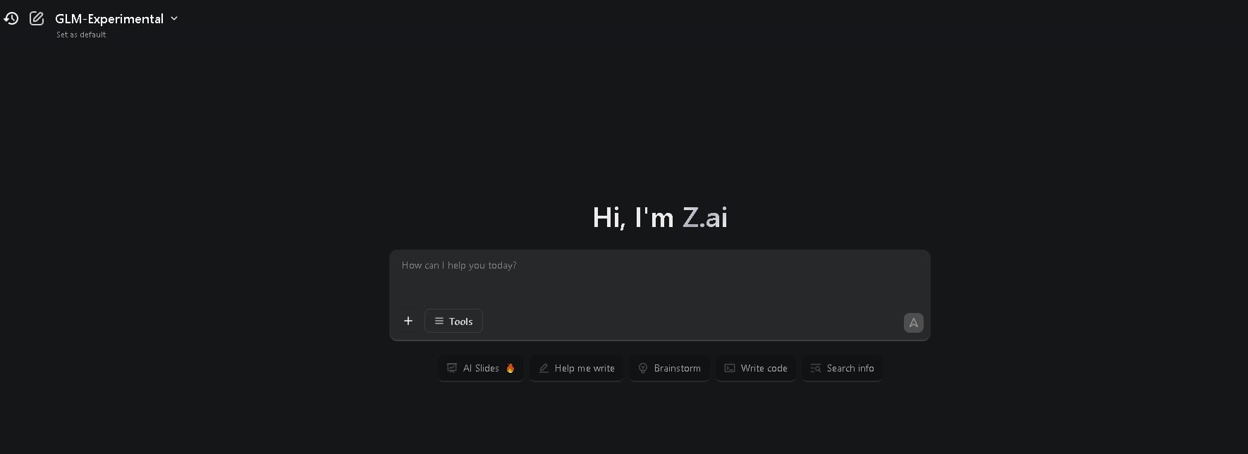 Z.ai: Plataforma de inteligencia artificial para mejorar la productividad con generación de presentaciones, textos y código.