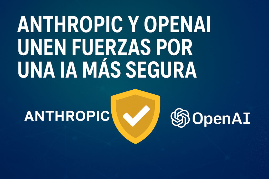 Anthropic y OpenAI colaboran para reforzar la seguridad en la inteligencia artificial y proteger al mundo del cibercrimen.