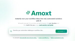 Amoxt: Herramienta de IA para automatizar tareas y aumentar la productividad sin necesidad de código