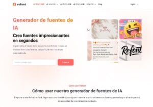 Refont AI generador de caligrafía y firmas digitales gratis con inteligencia artificial.