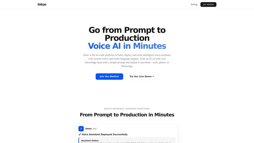 Intuo AI respondiendo llamadas y agendando citas automáticamente en 30+ idiomas