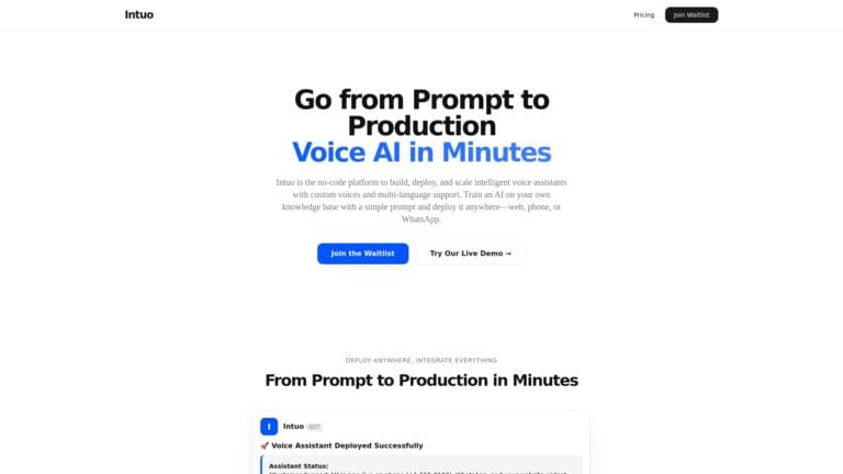 Intuo AI respondiendo llamadas y agendando citas automáticamente en 30+ idiomas