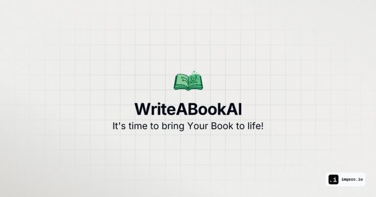 WriteABookAI: Plataforma de IA para escribir y publicar libros profesionales en semanas, con asistencia en tiempo real y exportación en EPUB/PDF
