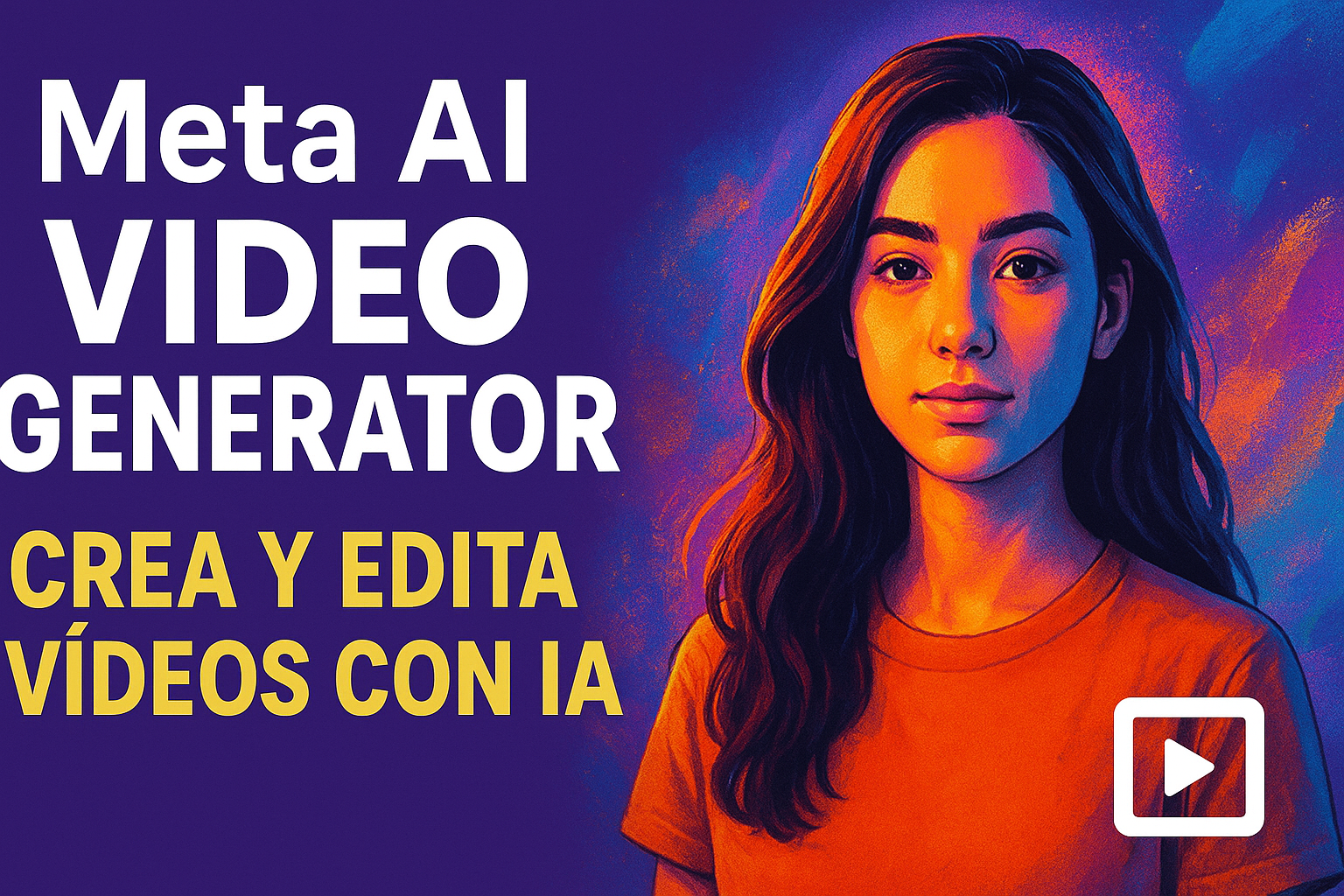 Meta AI Video Generator aplicando efectos visuales con inteligencia artificial a un vídeo corto.