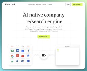 Extruct.ai: Plataforma de inteligencia artificial para encontrar empresas ocultas y generar leads B2B con datos precisos.