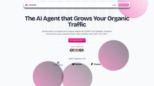 Lovarank: Herramienta de IA para automatizar SEO y aumentar tráfico orgánico en Google y ChatGPT.