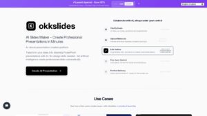 OKKSlides: Plataforma de inteligencia artificial para crear presentaciones profesionales en PowerPoint automáticamente