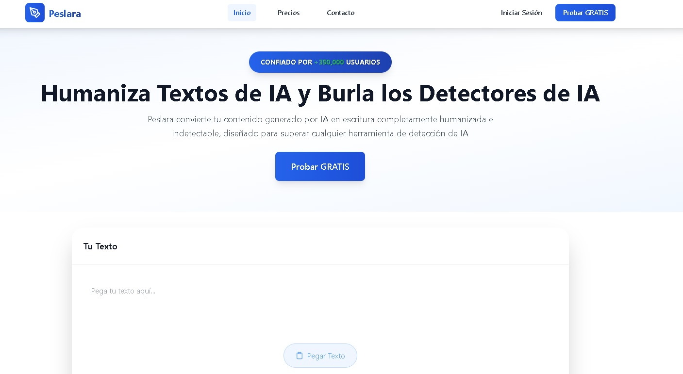 Peslara: Herramienta para humanizar textos de IA y evitar detectores como Turnitin y GPTZero