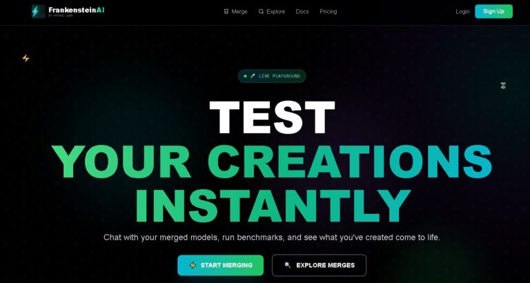FrankensteinAI: Plataforma para fusionar modelos de IA como Mistral y LLaMA sin código