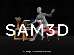 Meta SAM 3D reconstruyendo objetos y personas en modelos 3D desde una imagen
