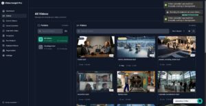 Video Insight Pro analizando vídeos con IA mediante búsqueda semántica y chat inteligente