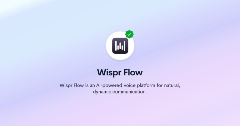 Wispr Flow IA de dictado por voz convirtiendo voz en texto rápido y preciso.