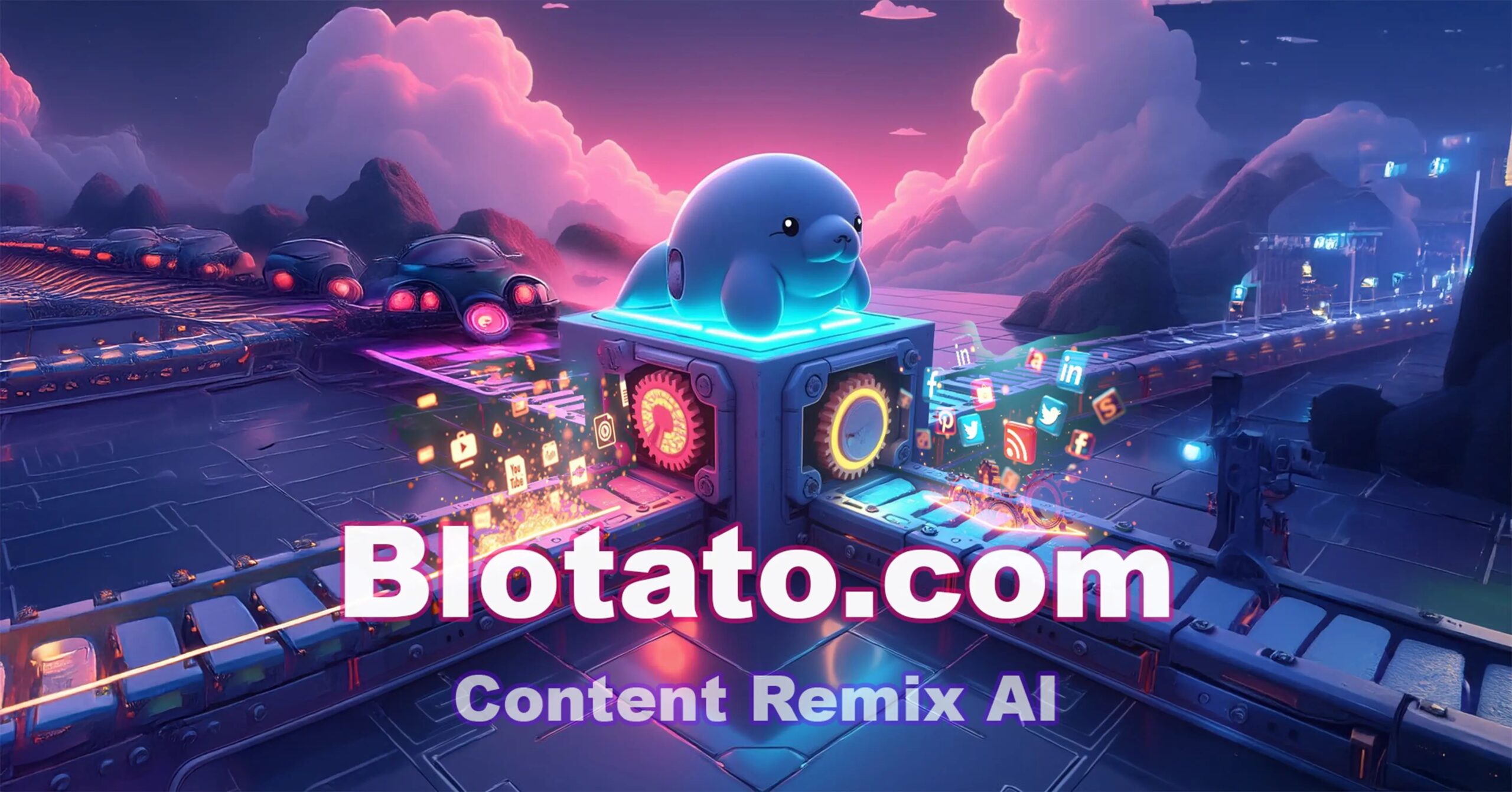 Blotato - Plataforma de IA para crear y distribuir contenido viral en redes sociales, ideal para emprendedores y creadores.