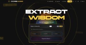 CoreWise - Plataforma de IA para analizar videos y artículos desde tres perspectivas, ideal para estudiantes y profesionales.