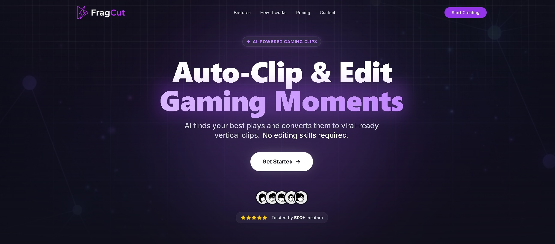 FragCut herramienta de IA para convertir partidas de videojuegos en clips virales optimizados para TikTok y Reels.
