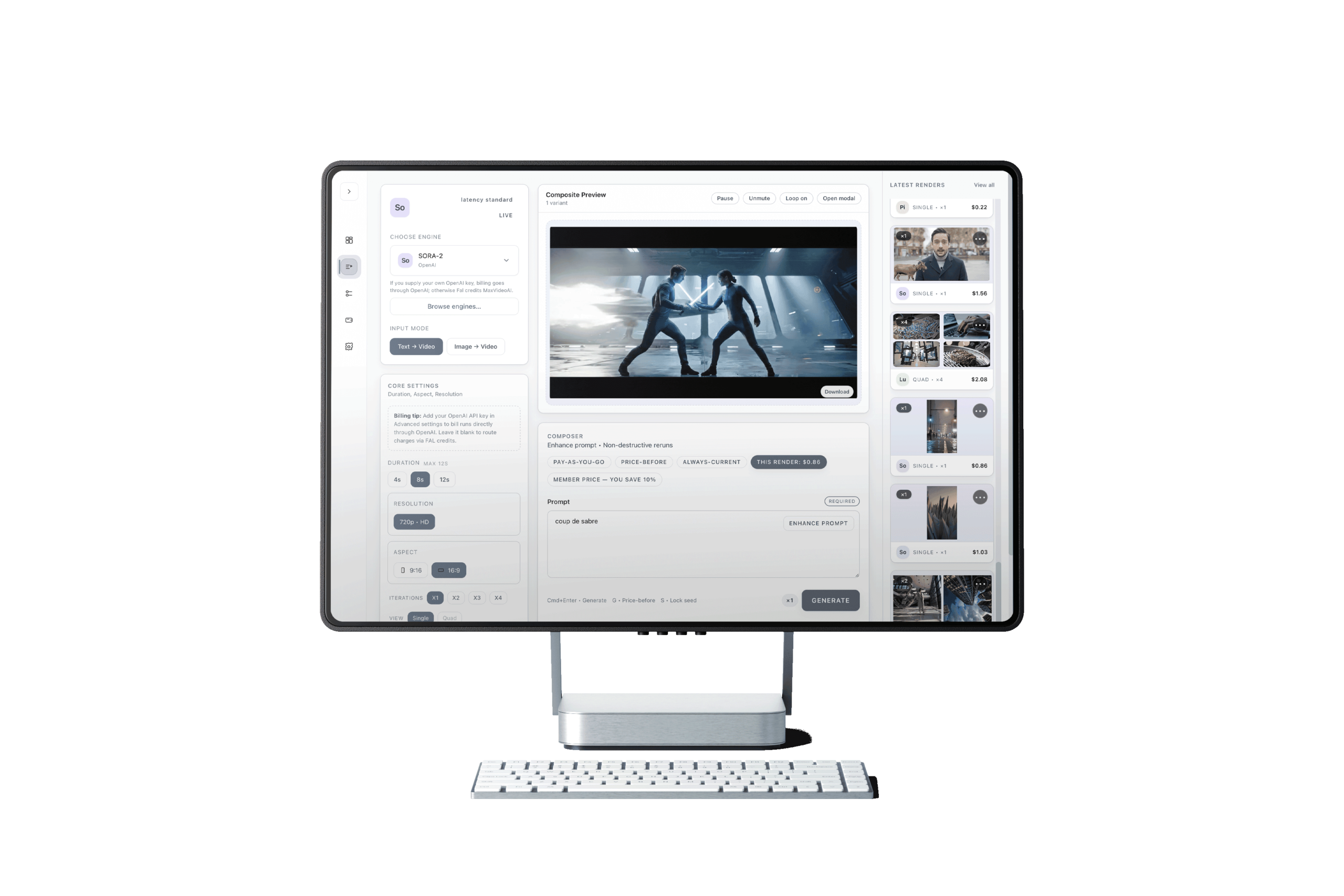 MaxVideoAI - Plataforma para crear videos profesionales con inteligencia artificial, integrando motores como Sora 2 y Veo 3.1