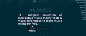 Muted.io - Plataforma de herramientas interactivas para aprender teoría musical de forma gratuita, con piano virtual, círculo de quintas y afinadores.