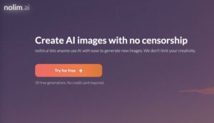 Nolim.ai - Plataforma para generar imágenes con IA sin censura y con privacidad, usando Stable Diffusion y pagos en criptomonedas.