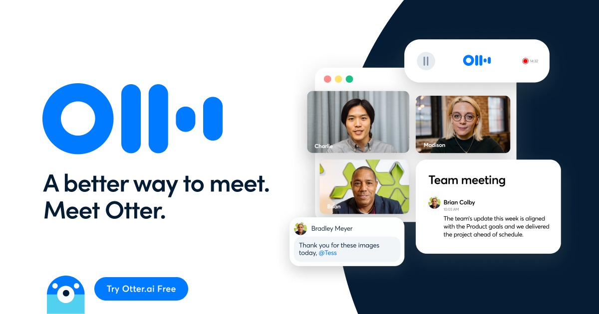 Otter.ai - Herramienta de IA para transcribir y resumir reuniones en tiempo real, con integración a Zoom, Slack y CRM.