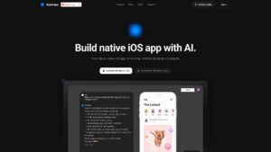 Superapp - Plataforma de IA para crear apps de iOS sin código, con diseño automático, generación de código Swift y soporte para lanzamiento en la App Store.