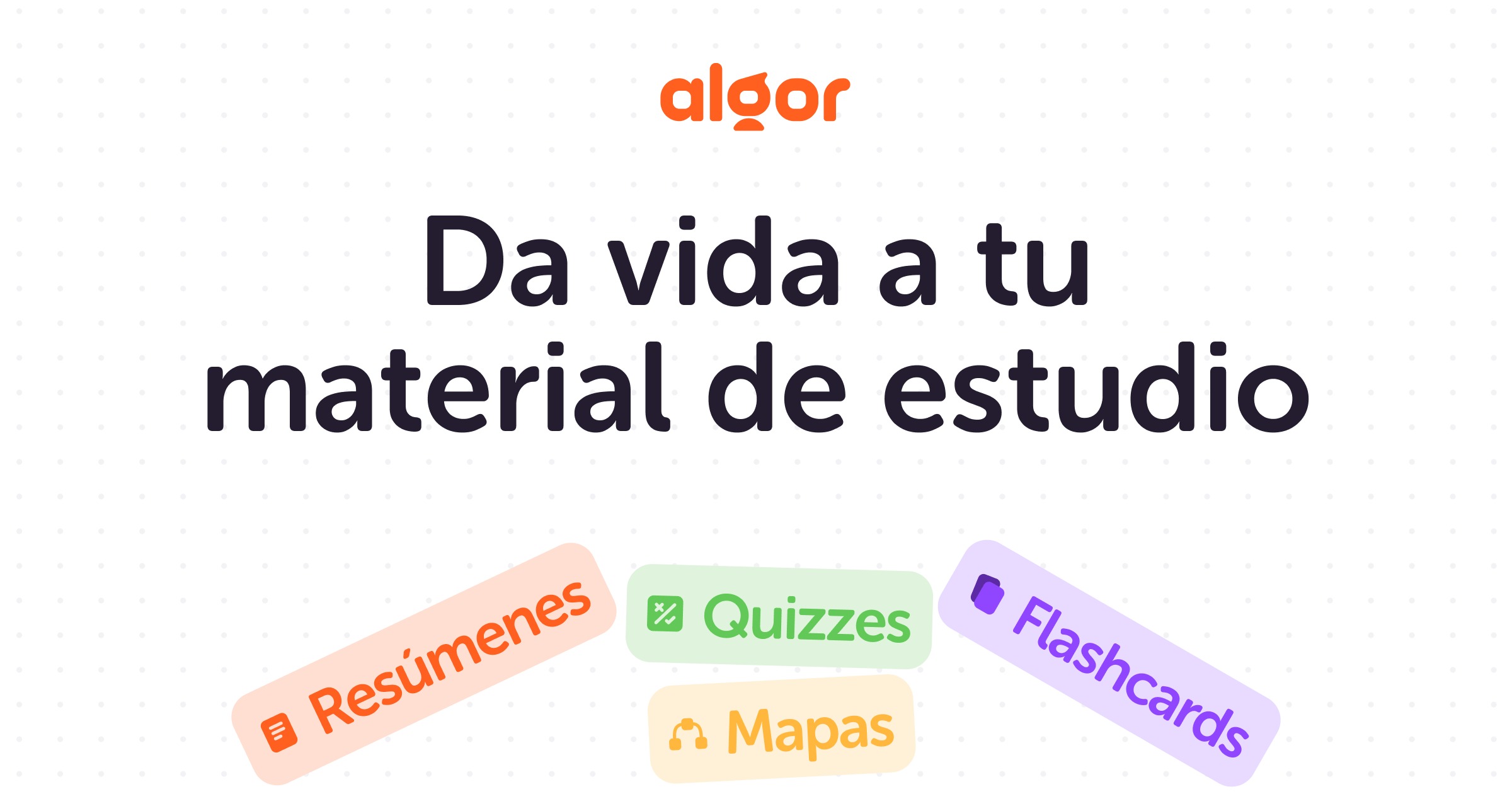 Algor Education IA convirtiendo apuntes en mapas conceptuales, flashcards y quizzes interactivos – herramienta para estudiar mejor