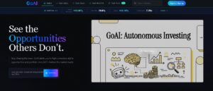 GoAI Digital app – IA analizando stock TSLA para señales de alpha y riesgos – herramienta para inversores con feeds de alertas y mood market