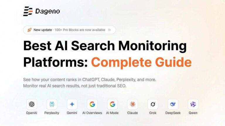 Dageno.ai – plataforma de IA para rastrear y optimizar visibilidad en motores de búsqueda tradicionales y generativos (SEO + GEO) – monitoreo en ChatGPT, Perplexity y más