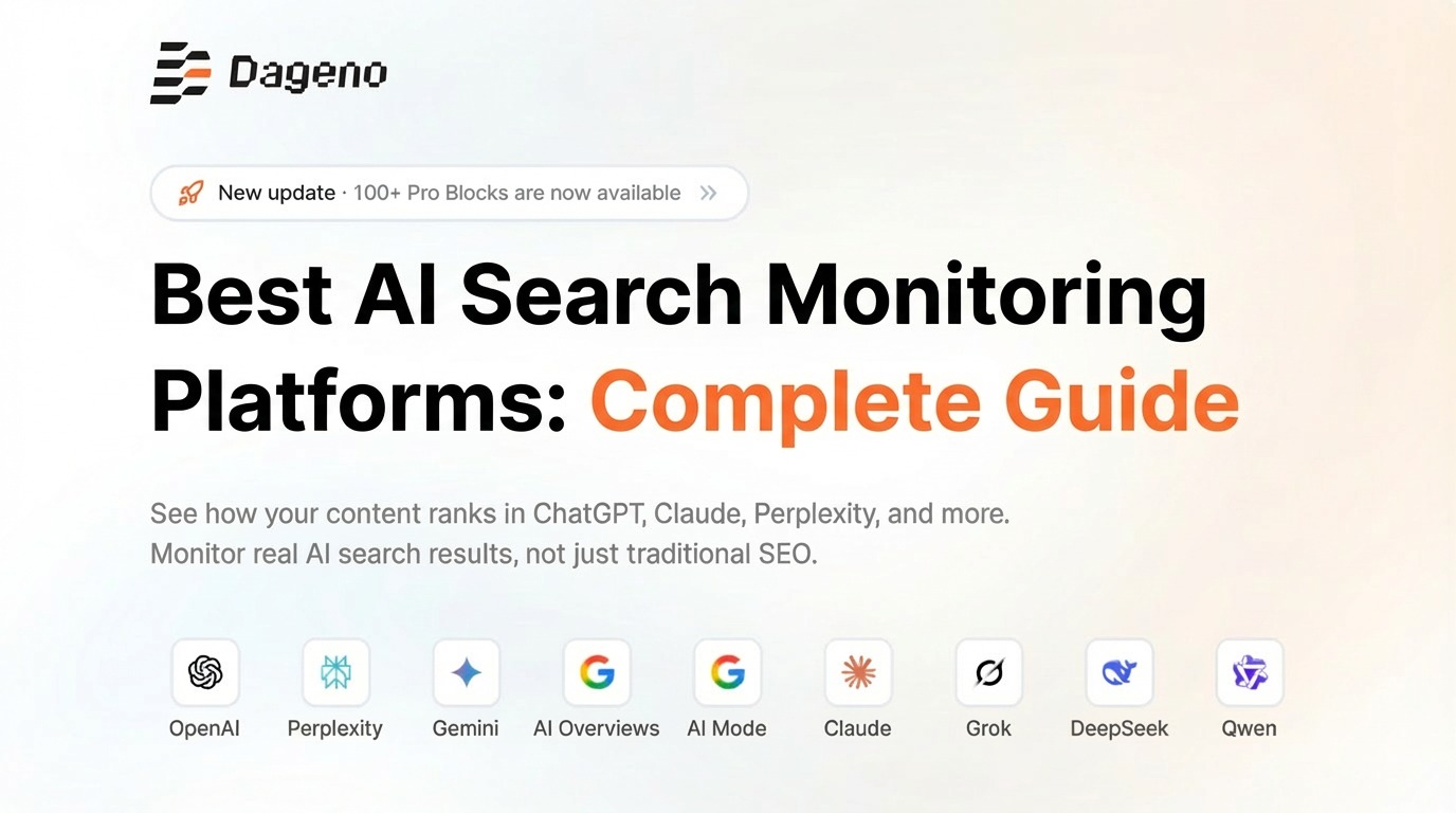Dageno.ai – plataforma de IA para rastrear y optimizar visibilidad en motores de búsqueda tradicionales y generativos (SEO + GEO) – monitoreo en ChatGPT, Perplexity y más