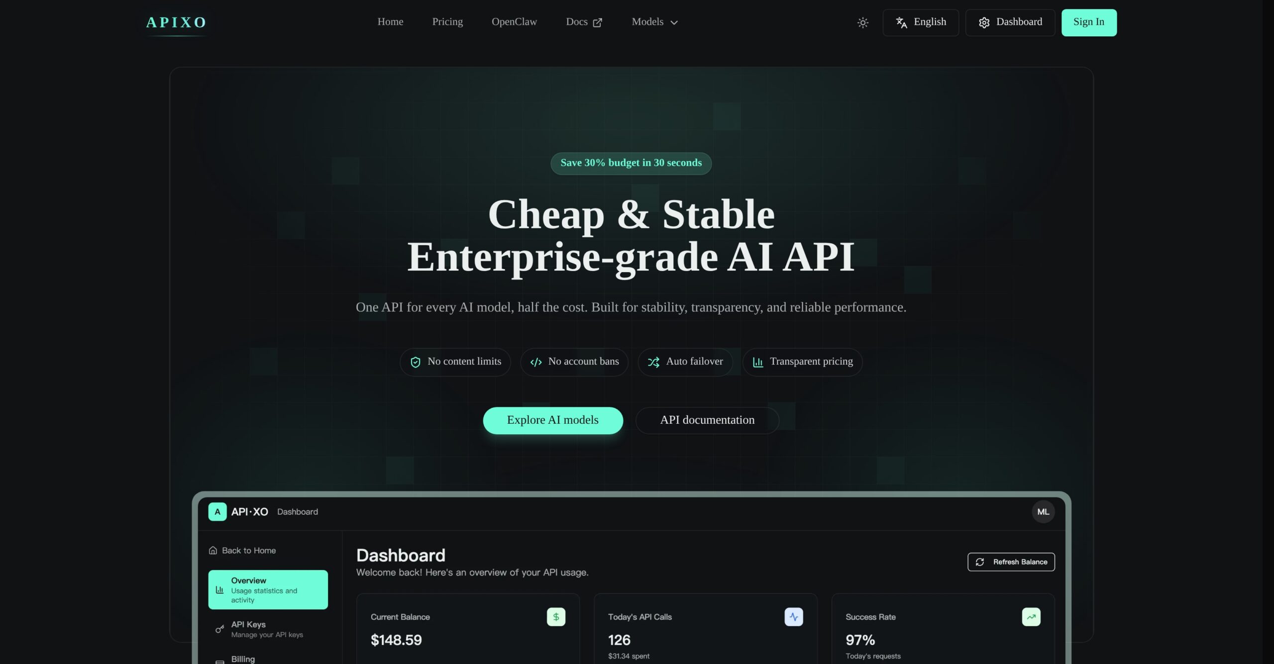 Apixo.ai – API unificada económica y estable para modelos de IA como Sora 2, Veo 3.1 y Flux – ideal para desarrolladores y startups
