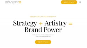 BrandPro.design – crea identidad de marca profesional (logo + guía completa) por $129 con IA – 4 vibes y 16 paletas curadas