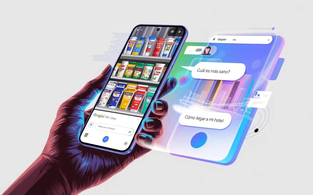 Google Search Live – función que permite preguntar a Gemini con la cámara en tiempo real mientras hablas – disponible en iPhone y Android