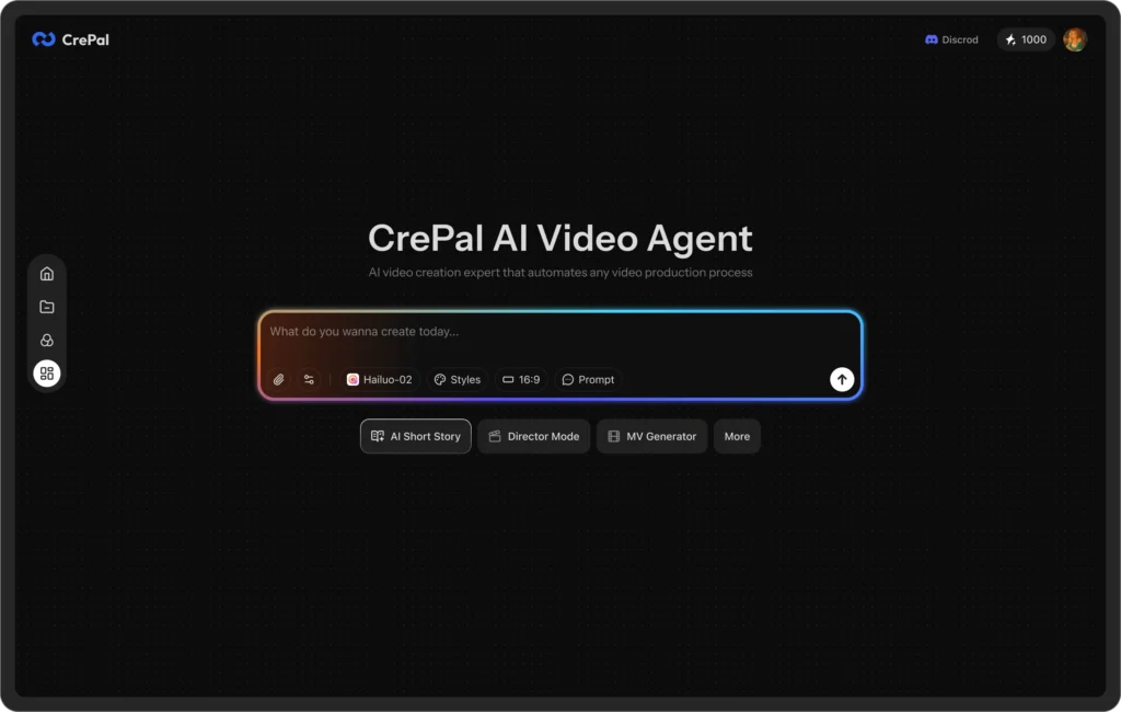 CrePal.ai – agente director de IA que convierte ideas en vídeos completos de múltiples escenas con control conversacional – herramienta para creadores y marketers