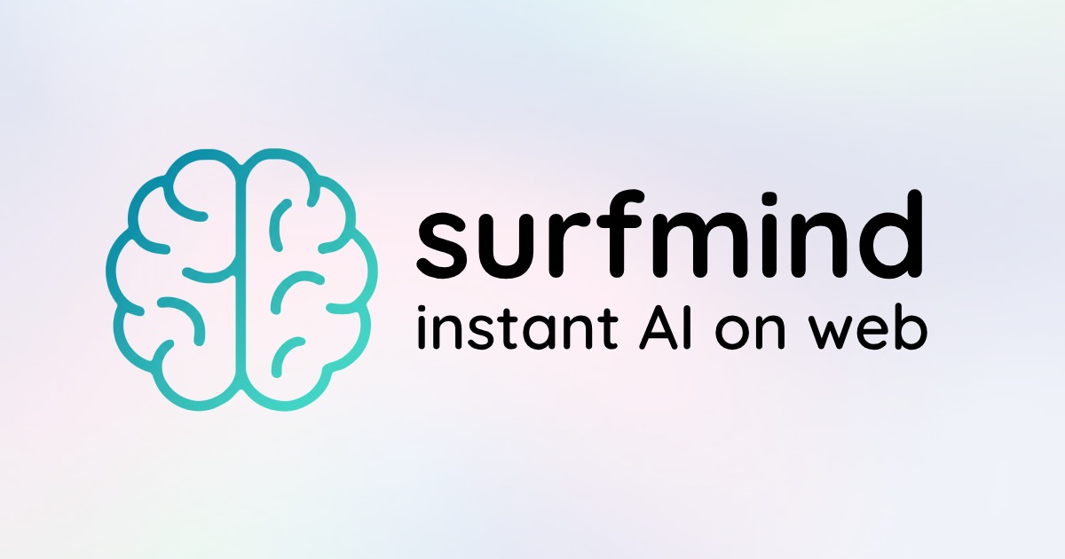 SurfMind - Extensión de IA para Chrome y Safari que entiende el contexto de cada página web, con resúmenes automáticos, chat multi-página y soporte para 100+ modelos de IA