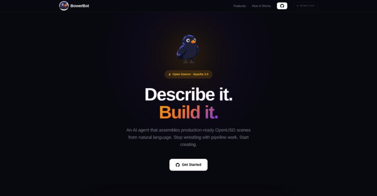 BowerBot – Agente IA que genera escenas profesionales OpenUSD desde lenguaje natural