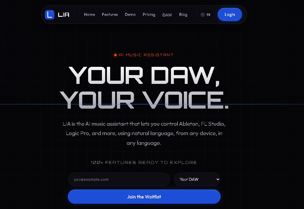 LIA – asistente IA para DAW que permite controlar Ableton Live, FL Studio y Logic Pro con lenguaje natural desde cualquier dispositivo.