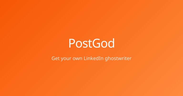 PostGod.app – ghostwriter con IA que genera posts de LinkedIn que suenan auténticamente como tú – alternativa económica a un ghostwriter humano