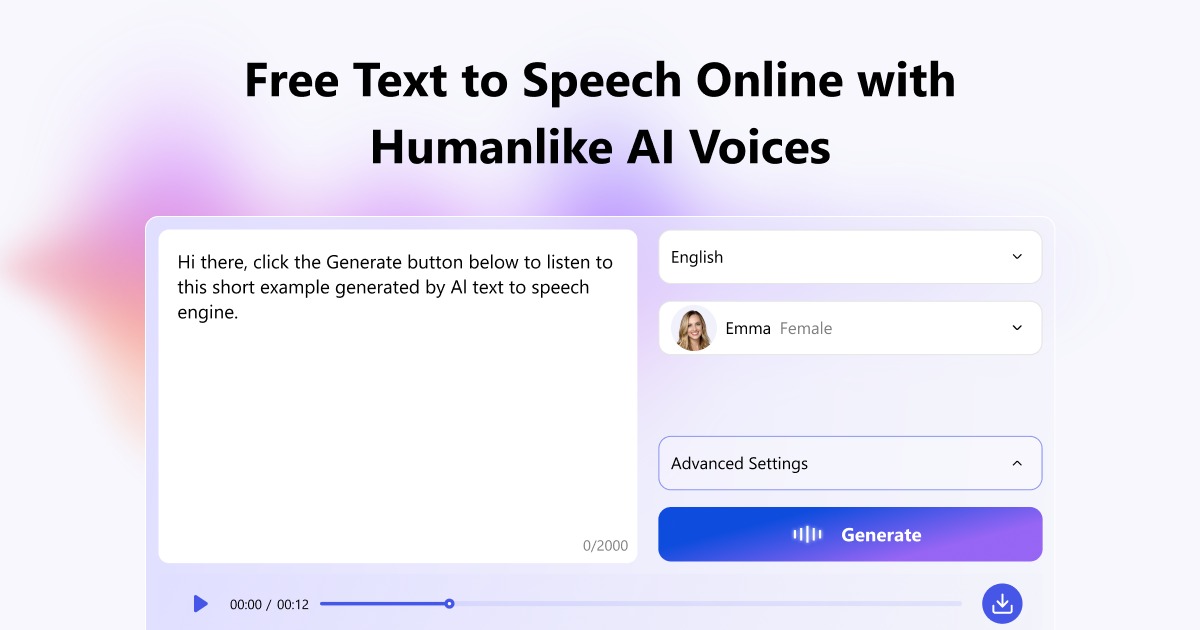 TextaVoice – convertidor gratuito de texto a voz con IA y voces naturales – soporta más de 30 idiomas y descarga en MP3