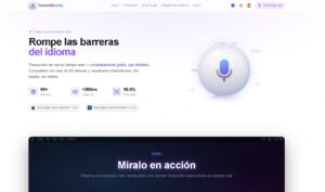TranslaBuddy – herramienta gratuita de traducción de voz en tiempo real con IA – compatible con más de 60 idiomas y latencia inferior a 300 ms
